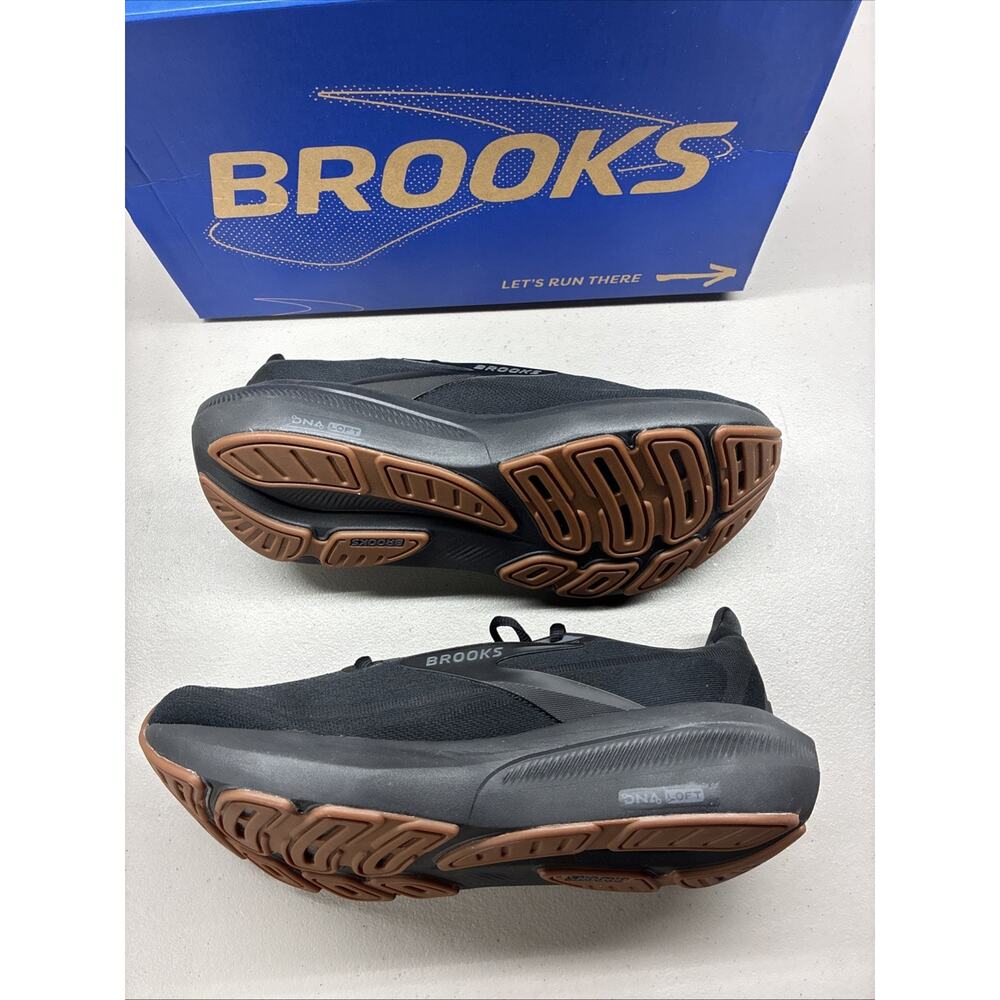 New Brooks Revel 9 Shoe Black Black Gum Women's 9.5 B 120489-1B-070 With Box - Picture 2 of 7